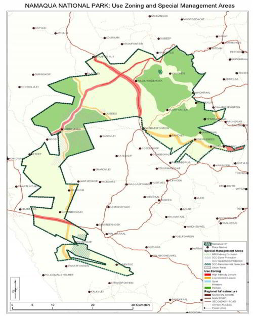 NAMAQUA NATIONAL PARK: Titta på zoner och speciella skötselområden